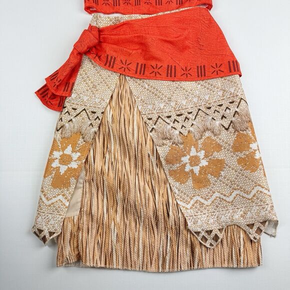 Disney Moana Adventure Play Dress Up Outfit Halloween Costume Size 7/8 Halter - Picture 3 of 16